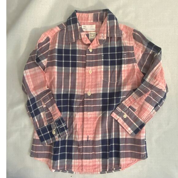 Crewcuts‎ Plaid Button down size 4/5 - Picture 1 of 3